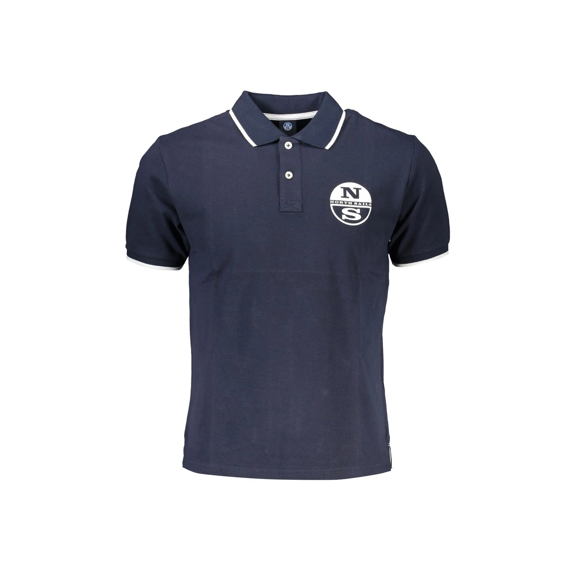 North Sails Polo Maniche Corte Uomo Blu Stampa Logo - foto prodotto